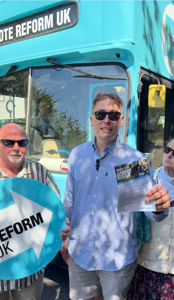 Cllr Alex Moyies, campaigning for Shoeburyness