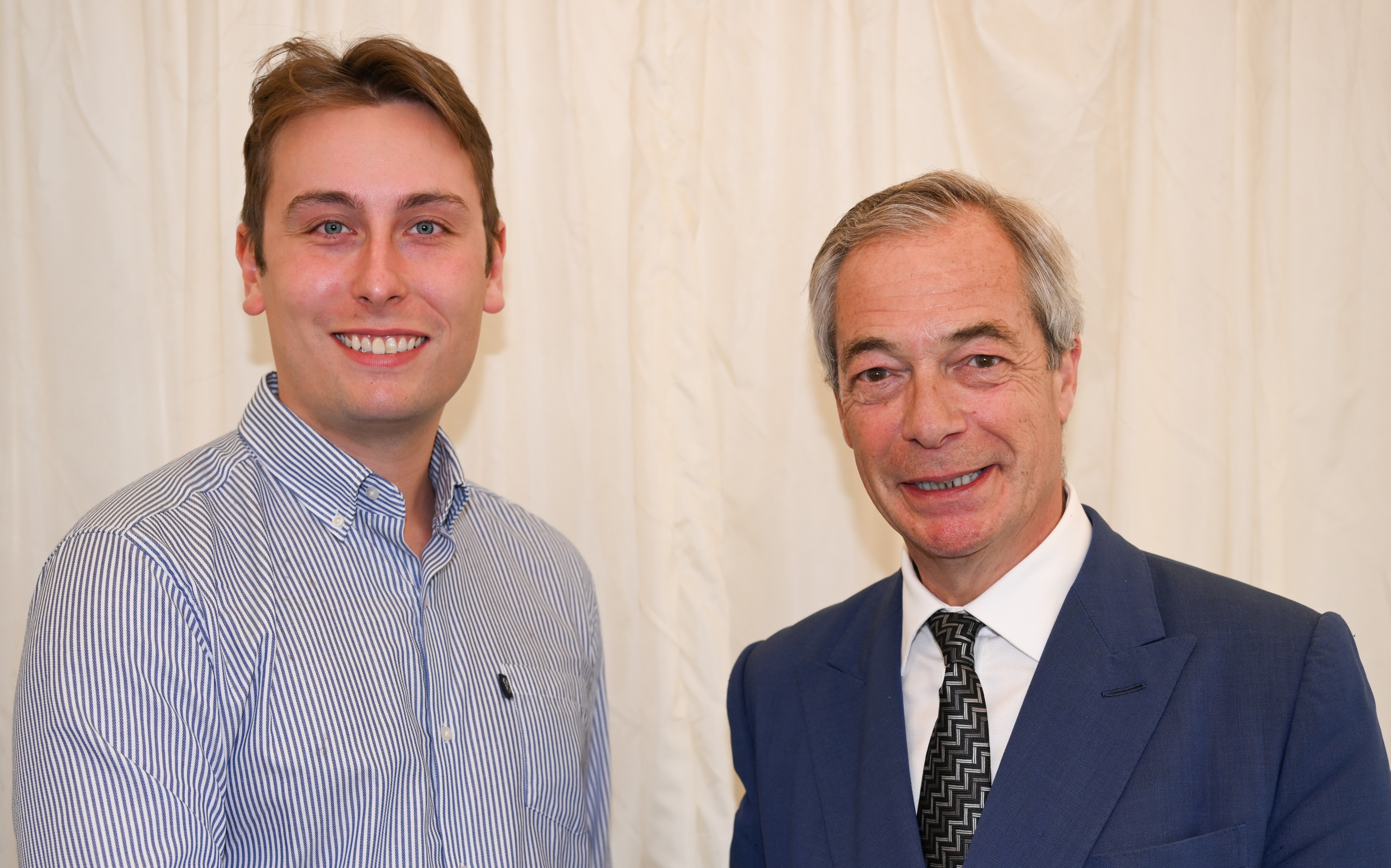 With Nigel Farage